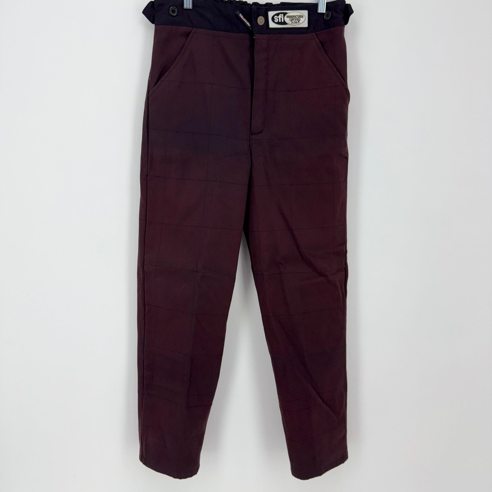G-FORCE MEN SIZE MEDIUM RACING GEAR G-LIMIT SF1 S PANTS MAROON FIRE RETARDANT